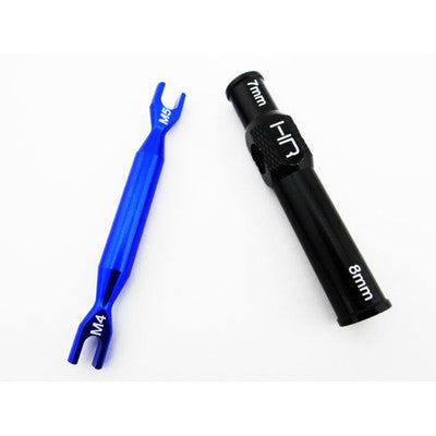 HRTRX838 - Multi-Function Aluminum Wrench 5mm 4mm open 7mm 8mm socket