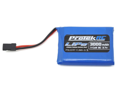 PTK5197 1S LiPo Transmitter Battery (Sanwa M17/MT-44/MT-5) (3.7V/3000mAh)
