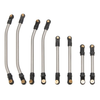 MEUS Racing SCX24 Gladiator Double Bent Links High Clearance Chassis Links Set for Axial 1/24 RC Crawler (Titanium)