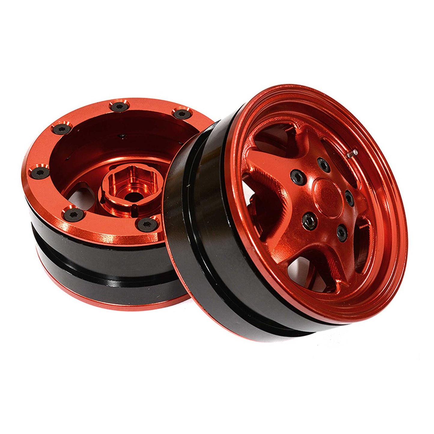 C29060RED Integy 1.9 Alloy 5 Spoke Wheel, Red: Rock Crawler (2)