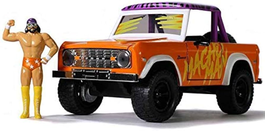 Jada 32046 Macho Man Randy Savage & 1973 Ford Bronco