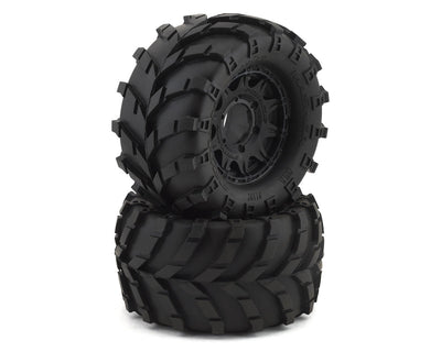 PRO119210 Masher 2.8" Pre-Mounted w/Raid Electric Rear Wheels (2) (Black) (M2)