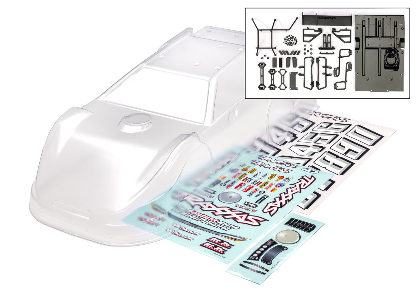 10423 Slash Late Model Unassembled Body Kit - Clear Body