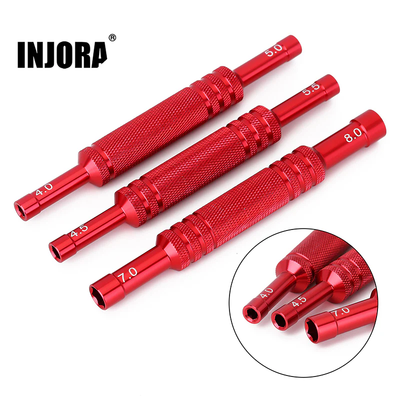 Tool-LSD07 INJORA 3pcs 4.0 5.0 4.5 5.5 7.0 8.0mm Double Head Hex Nut Socket Wrench RC Tools