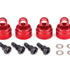 3767X Shock Caps Alum. Red