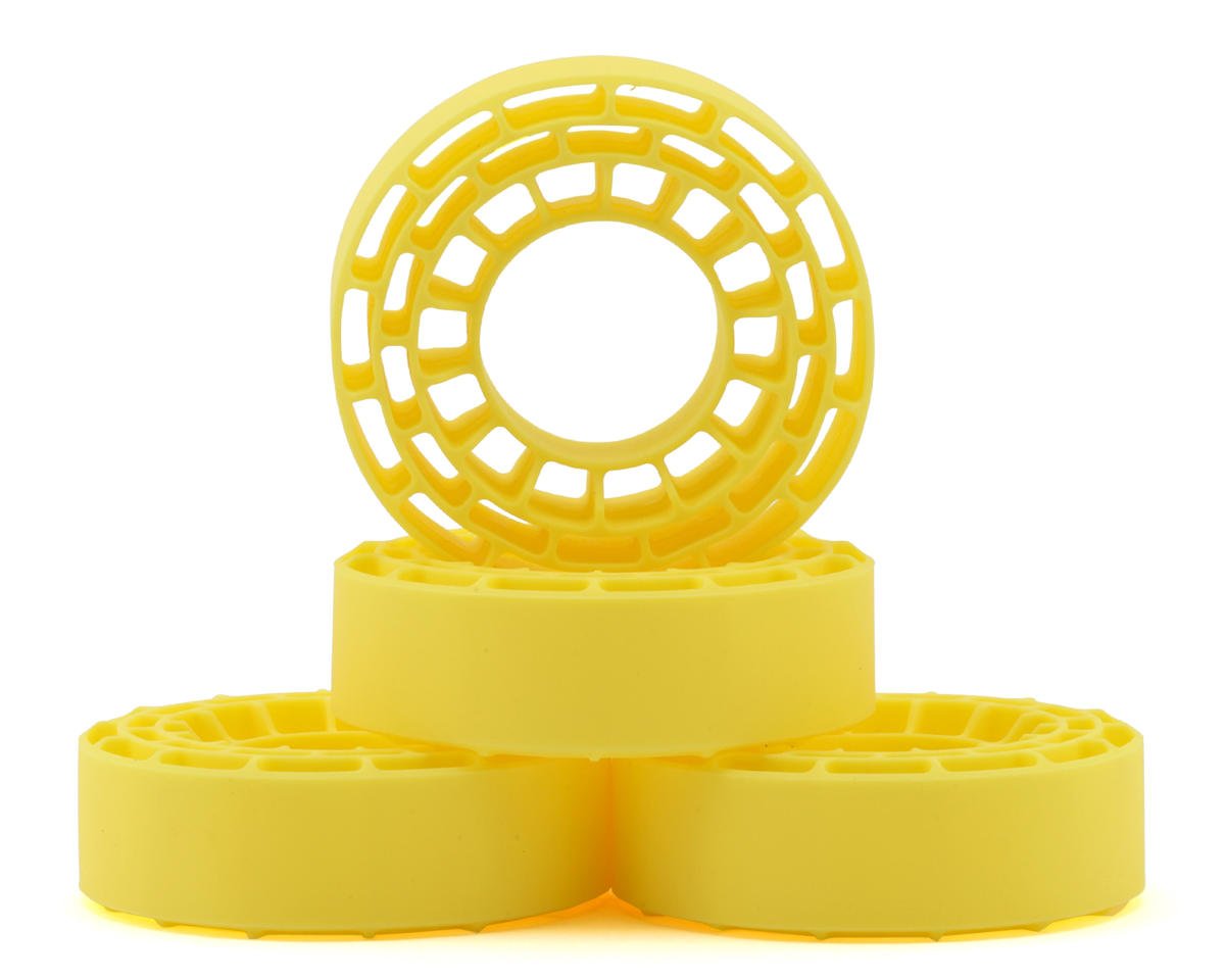 DGT-1064YE Injora 1.0" Micro Crawler Tires Silicone Rubber Inserts (62-64mm) (Super Soft)