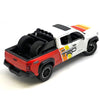 MiJo Exclusives MJH08778-MJS01 1:24 2024 Toyota Tacoma TRD Off-Road Custom – White with Yellow/Orange/Red – Limited Edition