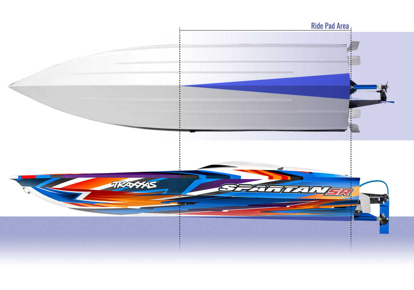 103076-4 Spartan SR (Self Rightening) Brushless 36" Race Boat