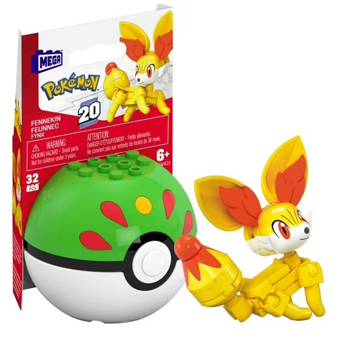 HWR20 Mega Construx Pokeball Fennekin