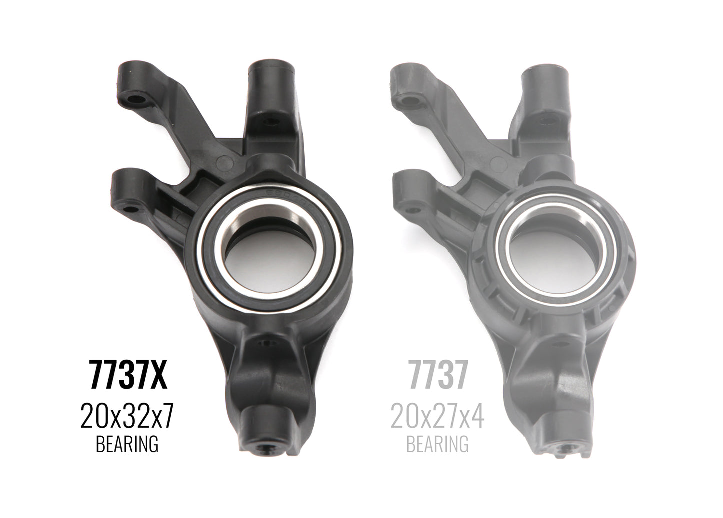 7737X Xmaxx Steering Blocks