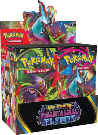 PKU10-10190-119 Pokemon Mega Evolution #2 Phantasmal Flames Booster Display Box