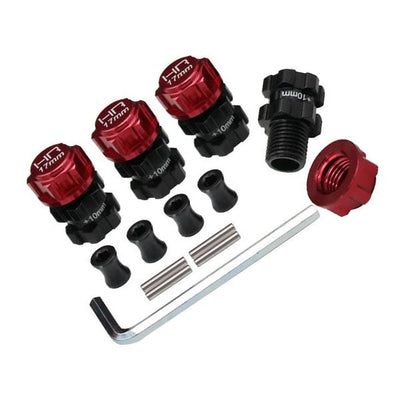 HRATF117XT02 - Aluminum Heavy Duty 17mm Hex Hubs 10mm Offset Arrma 1:10 4x4