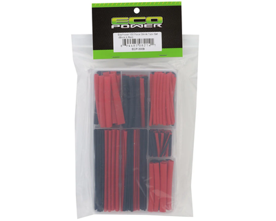 ECP-3009 EcoPower Heat Shrink Tubes w/Plastic Case (Black & Red) (150)