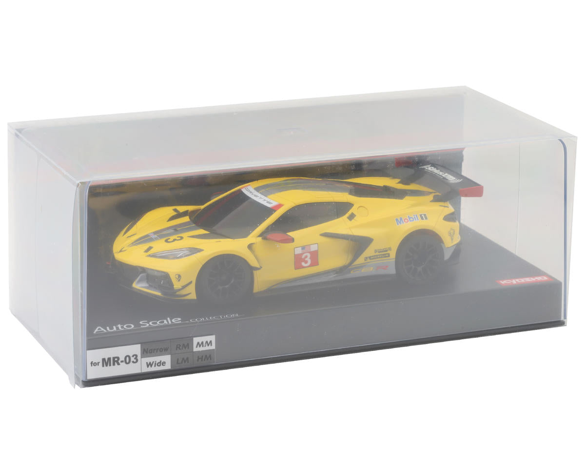 KYOMZP244Y Mini-Z MR-03 Chevrolet Corvette C8.R Pre-Painted Body (Yellow)