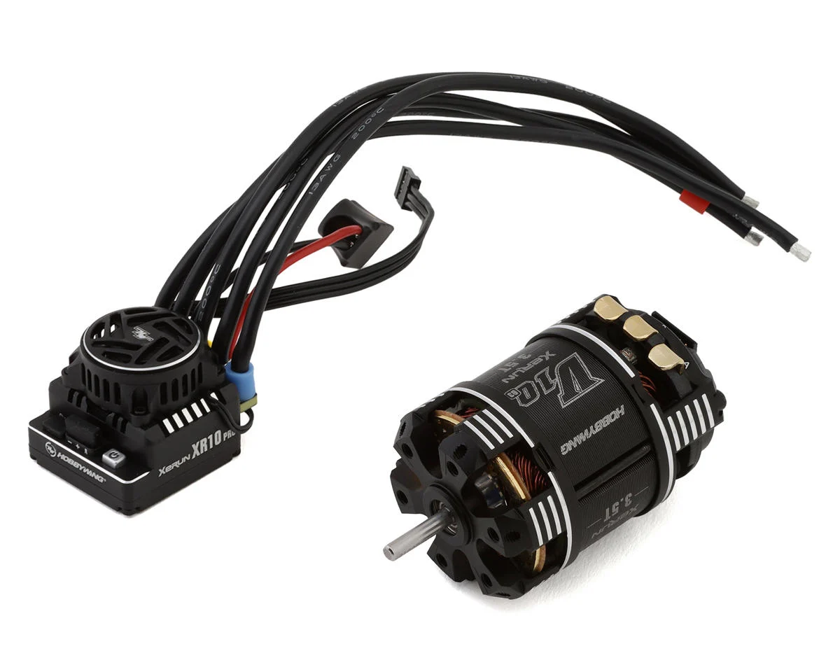 HWA38020453 Hobbywing XR10 Pro G3 Sensored Brushless ESC/V10 G3 Motor Combo (10.5T)