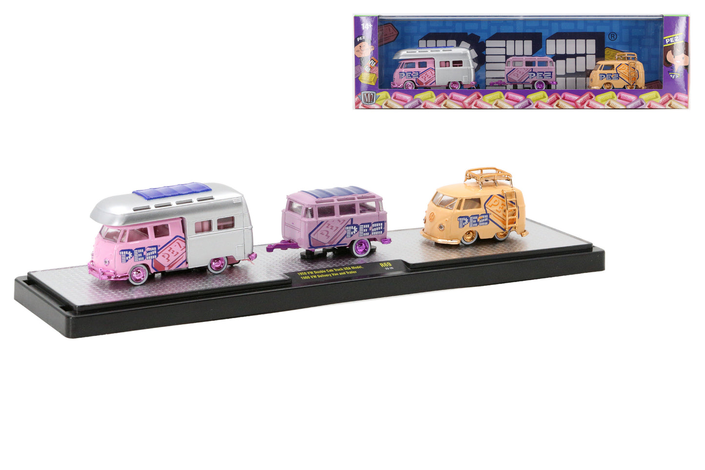M2Machines 36000-69 1:64th scale Auto Haulers VW PEZ Pack Chase