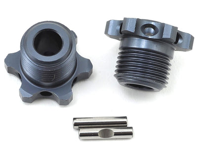 TKR5569 17mm Narrow Aluminum Wheel Hub (Gun Metal) (2)