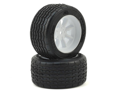 PRM1013917 Vintage Racing Pre-Mounted Rear Tire (2) (31mm) (White)