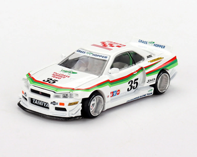 TAMKHMG167 Tamiya Mini GT Nissan Skyline GT-R (R34) X “The Grasshopper” Kaido House 1/64 Diecast Model (Limited Edition)