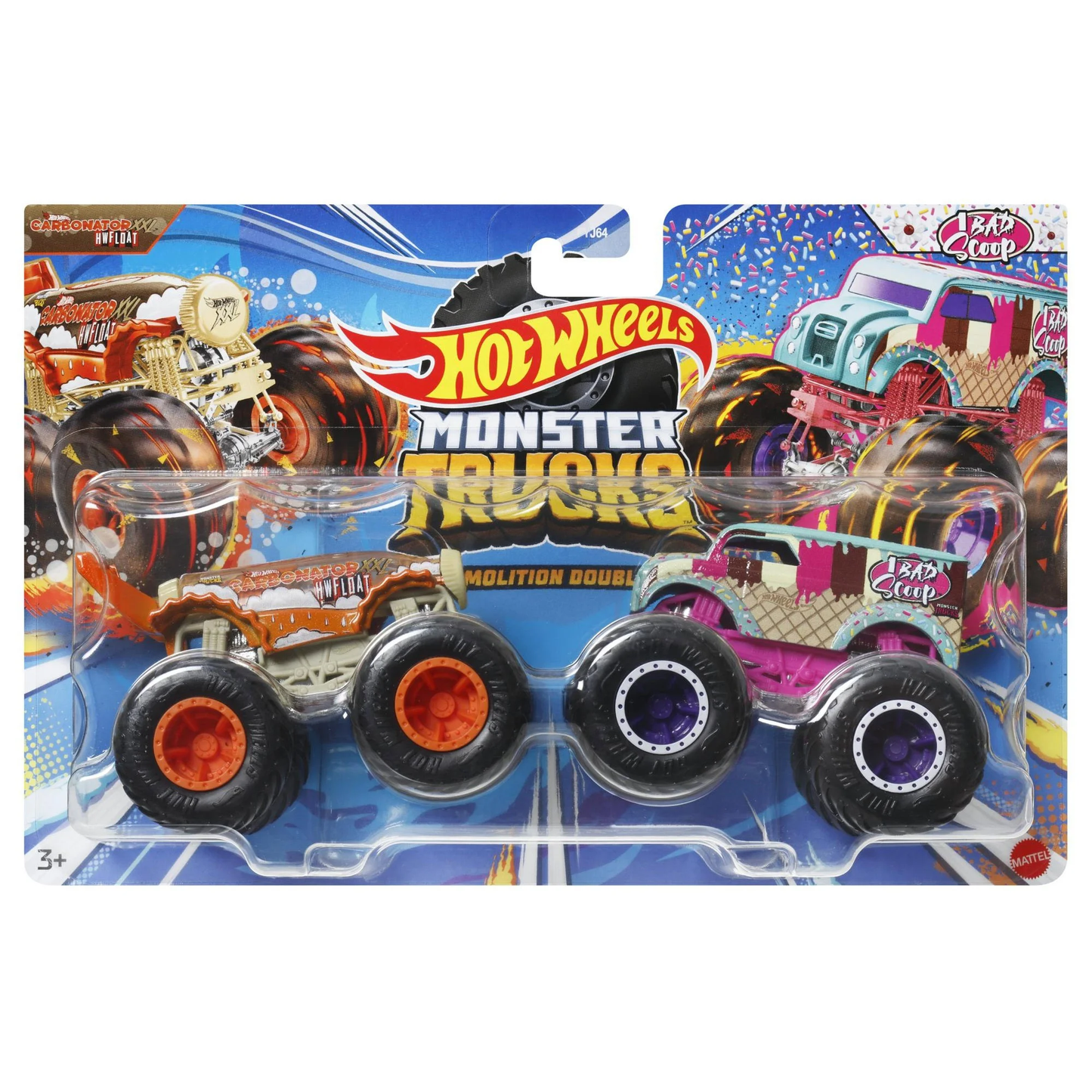 HWHWN67 HotWheels Monster Trucks Carbonator HWFLOAT VS 1 Bad Scoop