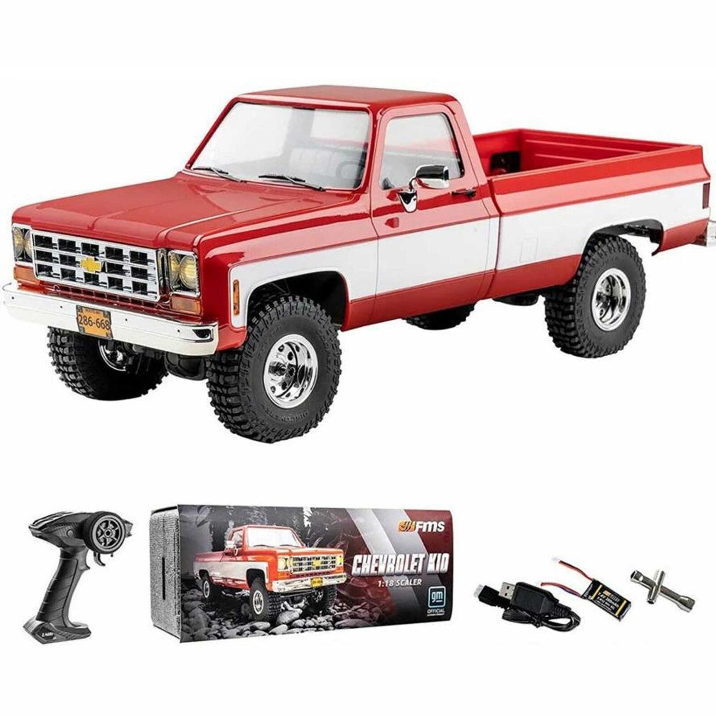 FMMROC007RTR FMS 1/18 Chevrolet K10 4WD Brushed RTR
