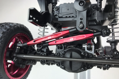 CKD0371 KAOS Panhard Bar & Sterring Tide Rod (57mm, CNC Aluminum, RED) DL-Series 3pcs