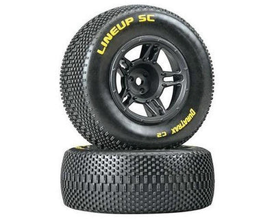DTXC3678 1/10 Lineup SC Tire C2 Mounted Front: Slash (2)