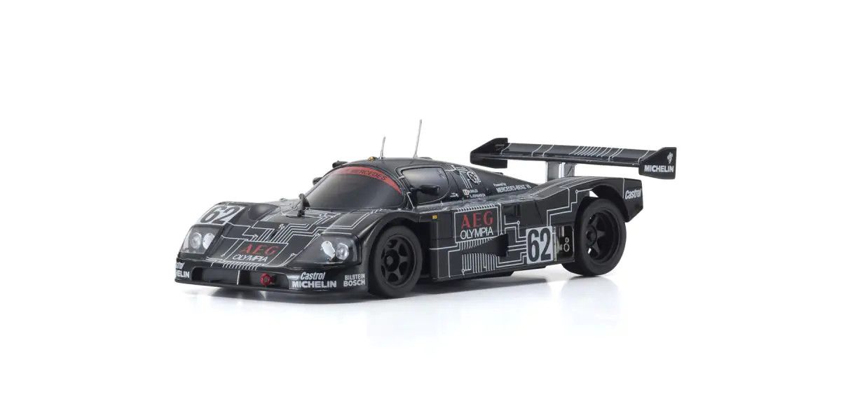 KYO32353AG MINI-Z RWD LM1988 Sauber-Mercedes Gruppe-C-Rennsportwagen C9, Nr. 62 Black