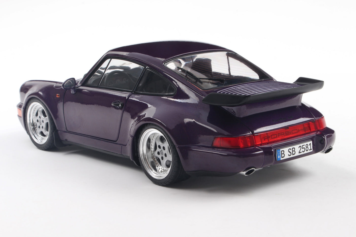 Solido S1803412 1:18 1990 Porsche 911 (964) Turbo – Violet Blue Metallic