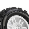 PRO1030113 Pro-Line Racing 1/16 Badlands MX Front/Rear MT Tires Mounted 12mm White Split Six (2): ARRMA MINI KRATON
