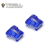 X003KUULLL TREAL Aluminum 7075 Axle Diff Covers (2P) CNC Machined Upgrades for 1/18 TRX4M-Blue