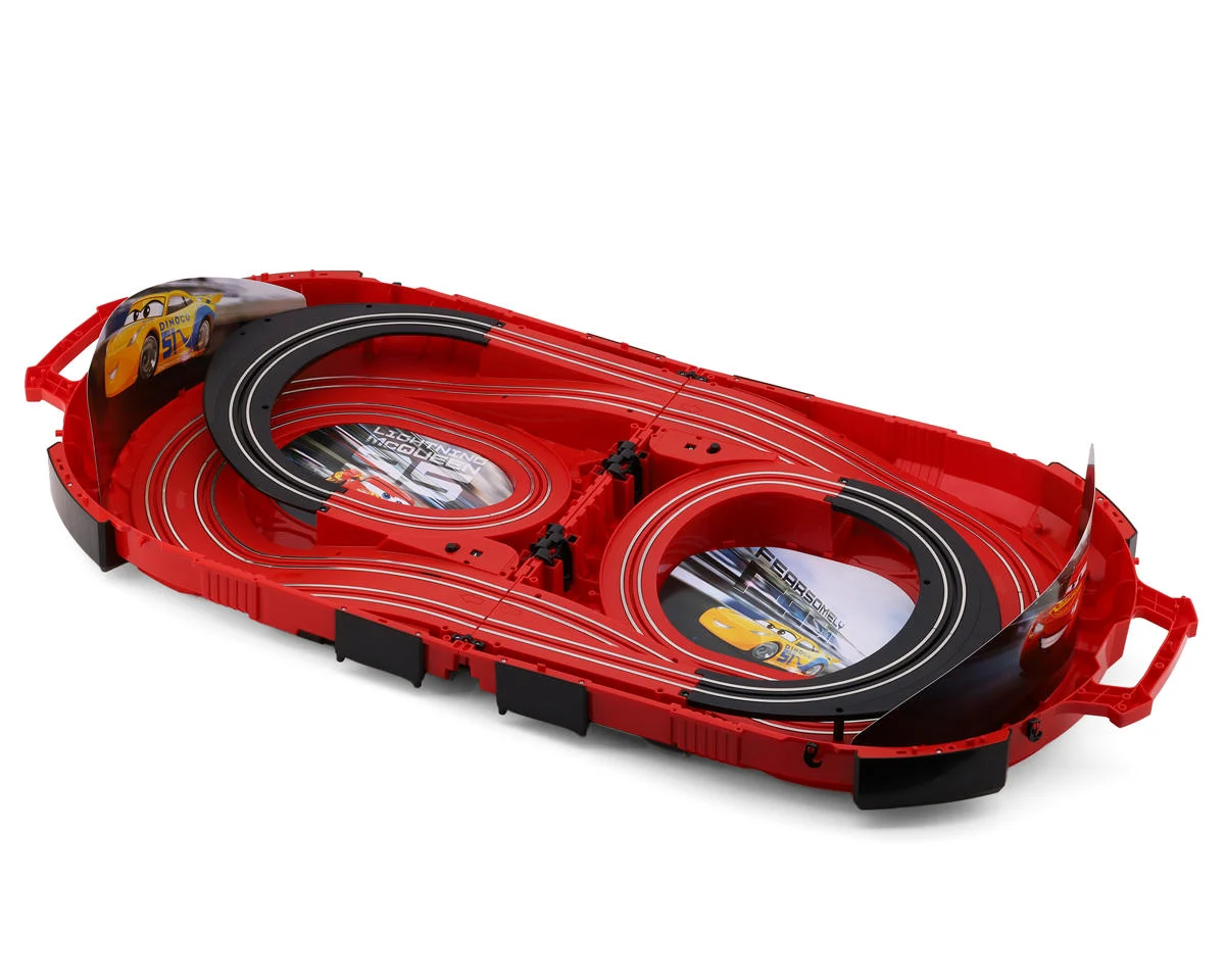 20016002 Carrera Speed Arena Disney Pixar Cars Slot Car Racing Track Set w/Lightning McQueen & Cruz Ramirez Cars