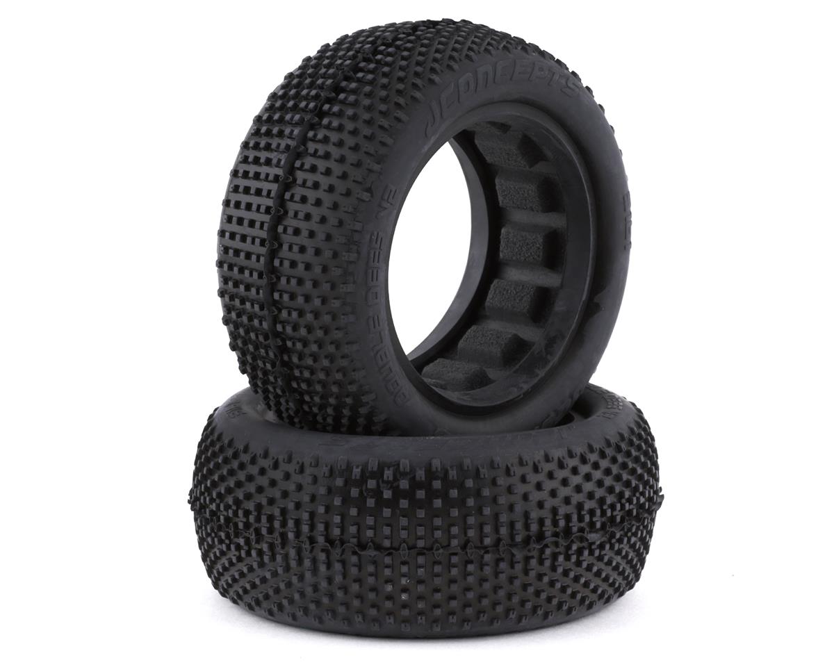JCO3161-02 Double Dee's V2 2.2" 4WD 1/10 Front Buggy Tires (2) (Green)