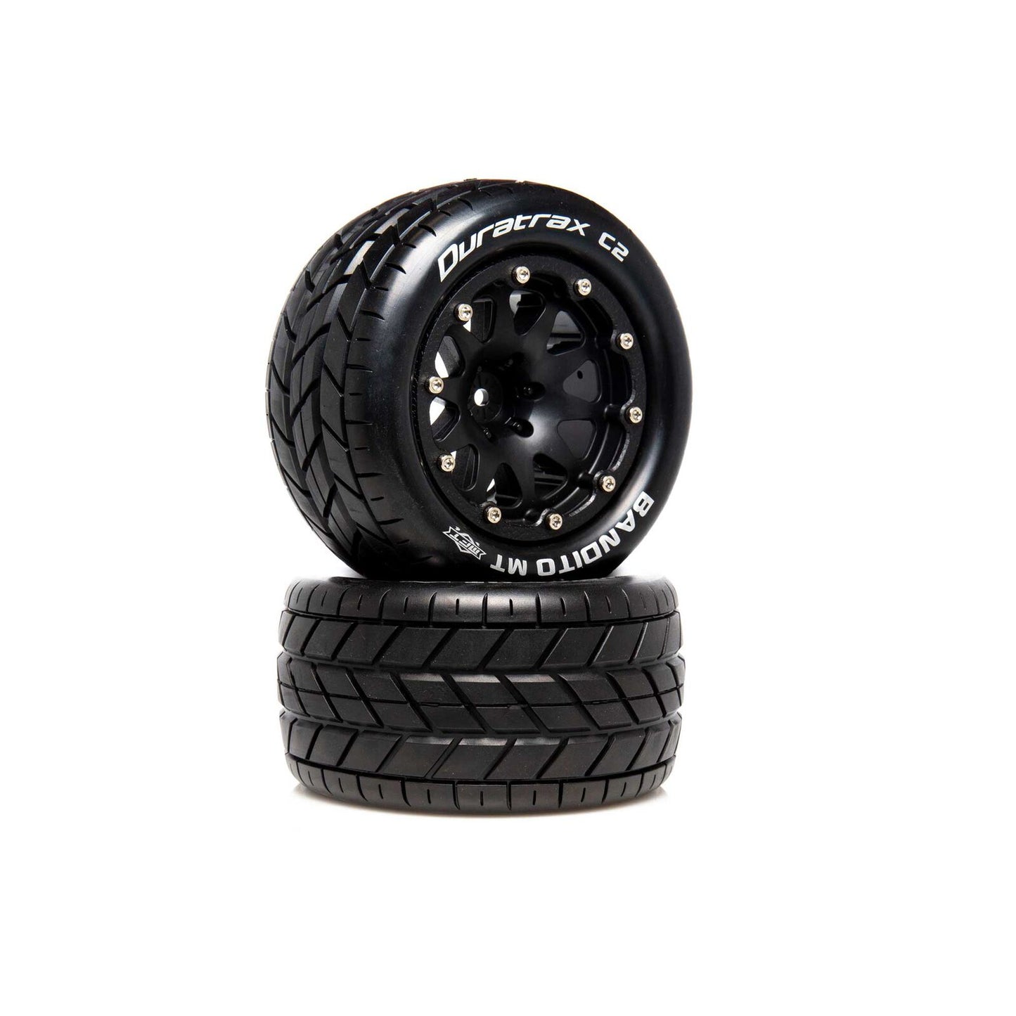 DTXC5516 Bandito MT Belted 2.8" 2WD Mounted Rear Tires, .5 Offset, Black (2)