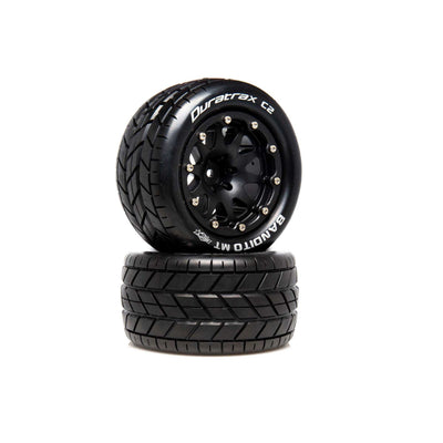 DTXC5516 Bandito MT Belted 2.8" 2WD Mounted Rear Tires, .5 Offset, Black (2)