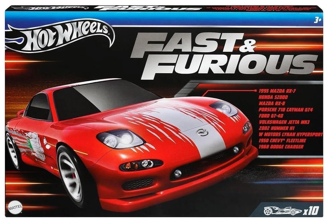 HWHVX27 Hot Wheels Fast & Furious 10-Pack