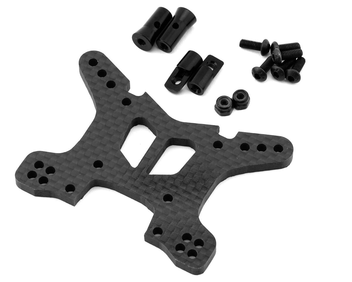EXO2214 Front Carbon Fiber Shock Tower for Traxxas Slash 4X4