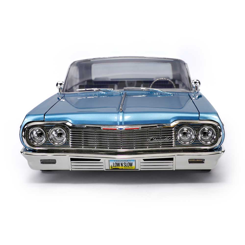 RER32894 Redcat SixtyFour Chevrolet Impala 1/10 RTR Scale Hopping Lowrider (Blue/White)