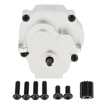 MEUS Racing TRX4M Aluminum Transmission with Steel Internal Gears (Silver)