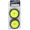 JCO3175-22 JConcepts Stalkers 1/8 Pre-Mounted Buggy Tire (2) (Yellow) (Green)