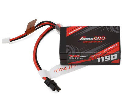 GEA11502S60E2 2S 60C Hardcase LiPo Battery Pack (7.4V/1150mAh) w/iEC2 Connector