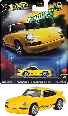 HWFPY86-961F HW 1:64 Car Cultures 2024 F Case Hammer Drop Porsche 911 Carrera RS 2.7