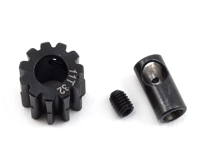 PTK8054 Steel 32P Pinion Gear w/3.17mm Reducer Sleeve (Mod .8) (5mm Bore) (11T)