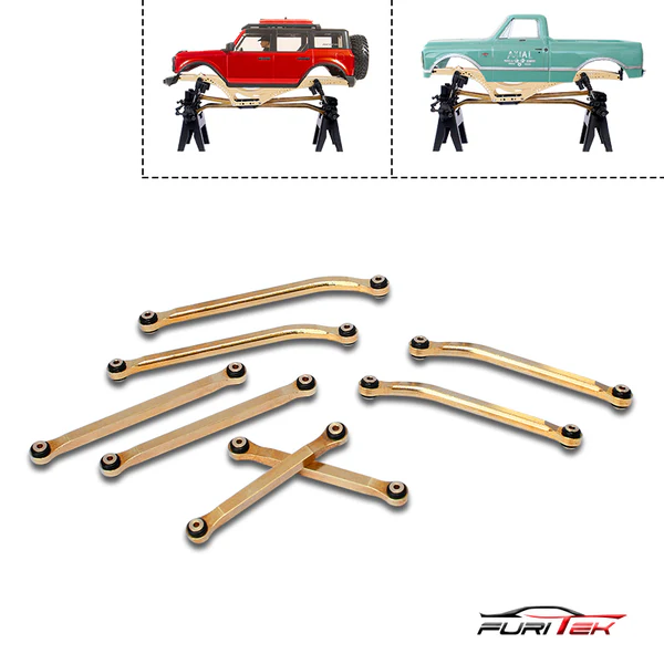 FUR-2136 Brass High Clearence Links Set for SCX24 Bronco & C-10 Jeep