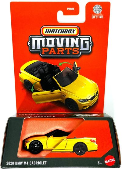 MBJBW85 Matchbox Moving Parts 2020 BMW M4 Cabriolet