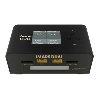 GEA200WDUAL-UB Gens Ace IMars Dual Port AC/DC Charger (6S/15A/100W x 2) (Black)