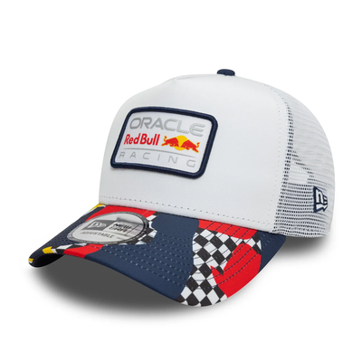 60595760 Red Bull Racing F1 New Era Abstract EF Trucker Hat-White