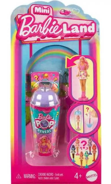 HYM26 Mini BarbieLand POP Reveal 1.5-Inch Mystery Pack [1 RANDOM Mini Figure]
