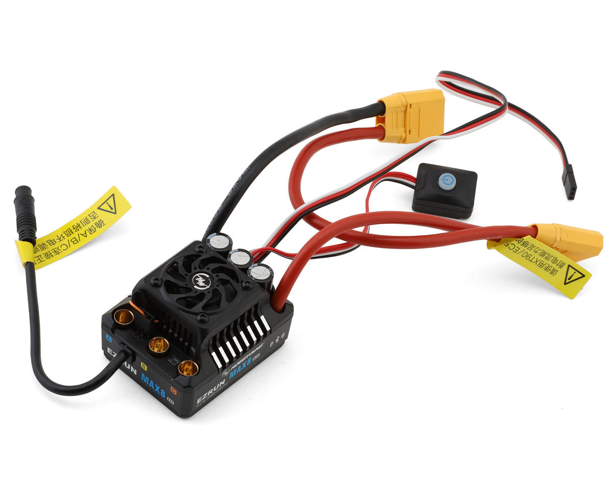 HWA30103205 Hobbywing EZRun Max8 G2s 1/8 Waterproof Brushless ESC w/XT90 Plug