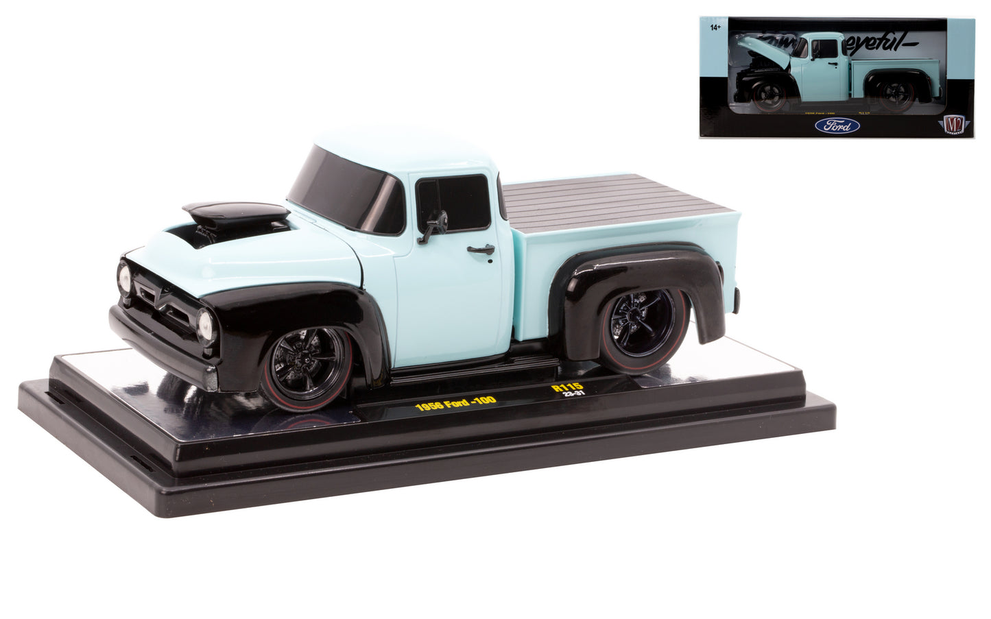 M2 Machines 40300-R115 1:24th Scale 1956 Ford F-100 - CHASE!